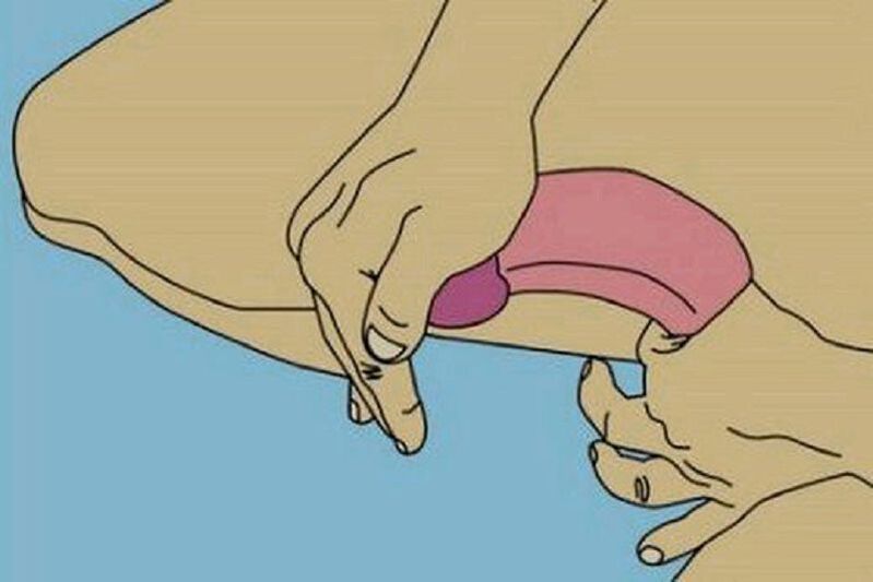 bending to enlarge the penis