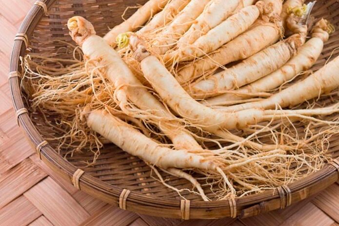 Ginseng root is used to make a tincture that stimulates blood circulation in the tissues of the penis